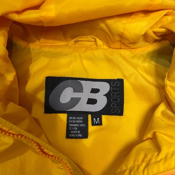 Vintage CB Sports Oversized Baggy Windbreaker Rain Jacket with Pouch (size M) - Picture 2 of 10